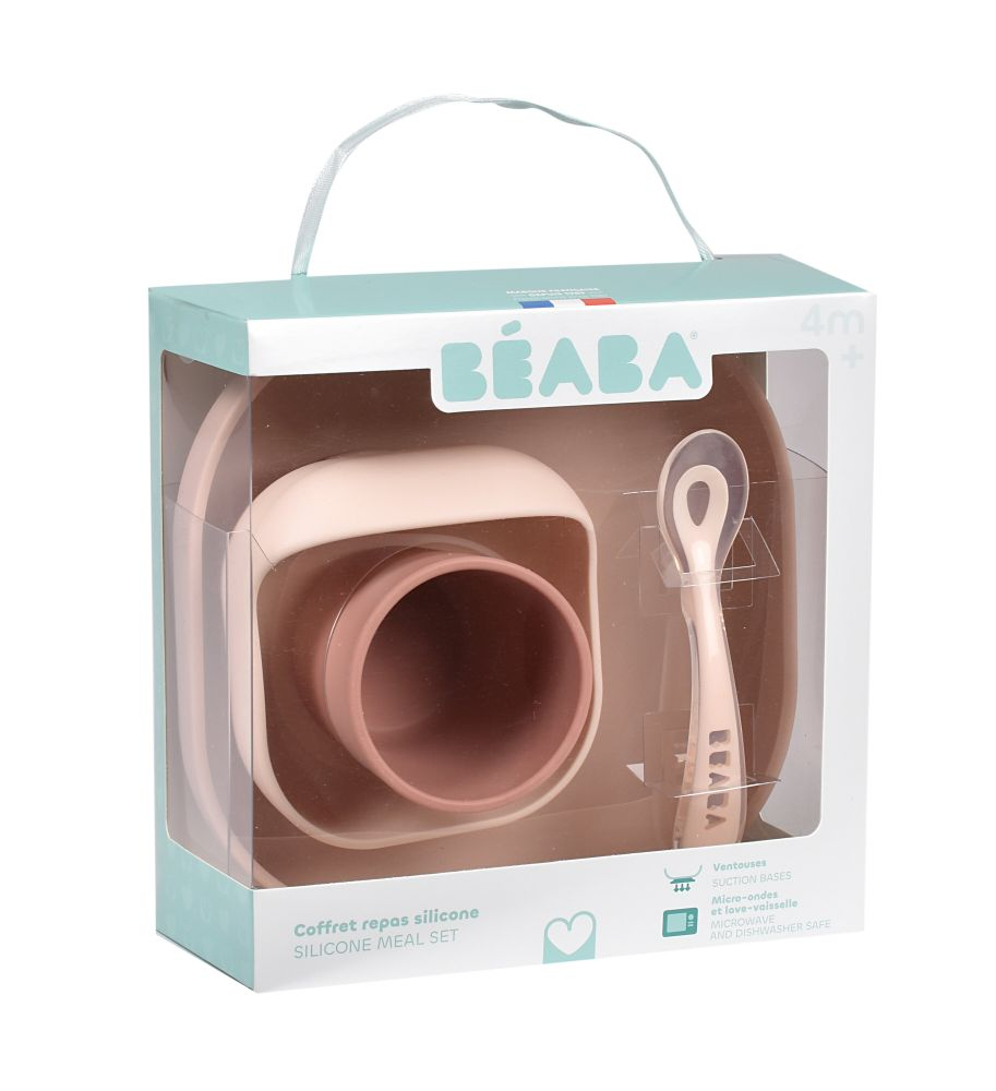 Set de masa silicon Beaba 4 piese Cotton Candy [4]