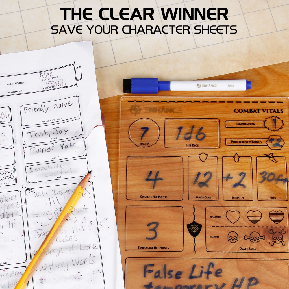 Set Fise Reutilizabile DnD ENHANCE Gaming [8]