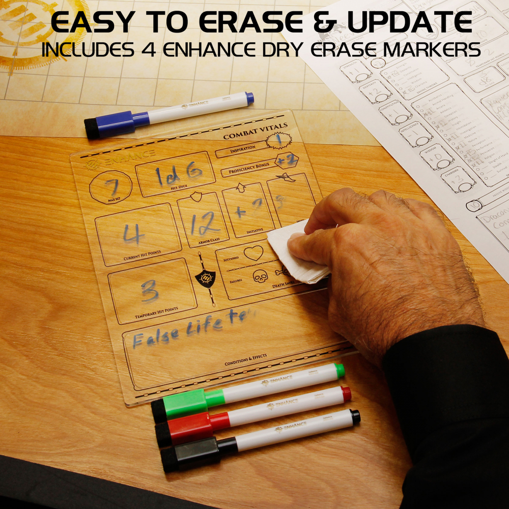 Set Fise Reutilizabile DnD ENHANCE Gaming [9]