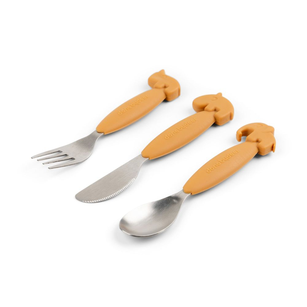 Set tacamuri Done by Deer Easy-grip Deer Friends Mustard [2]