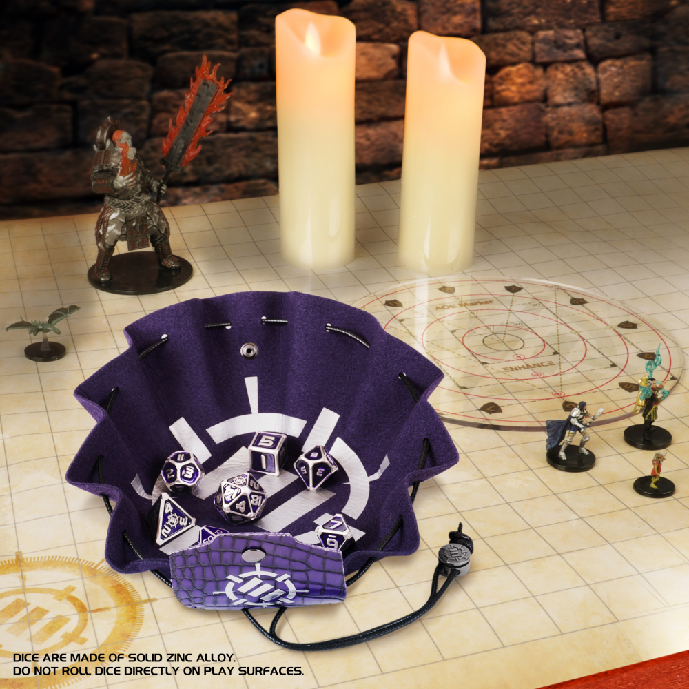 Set Zaruri Metalice ENHANCE Gaming Collector's Edition Purple DnD [6]