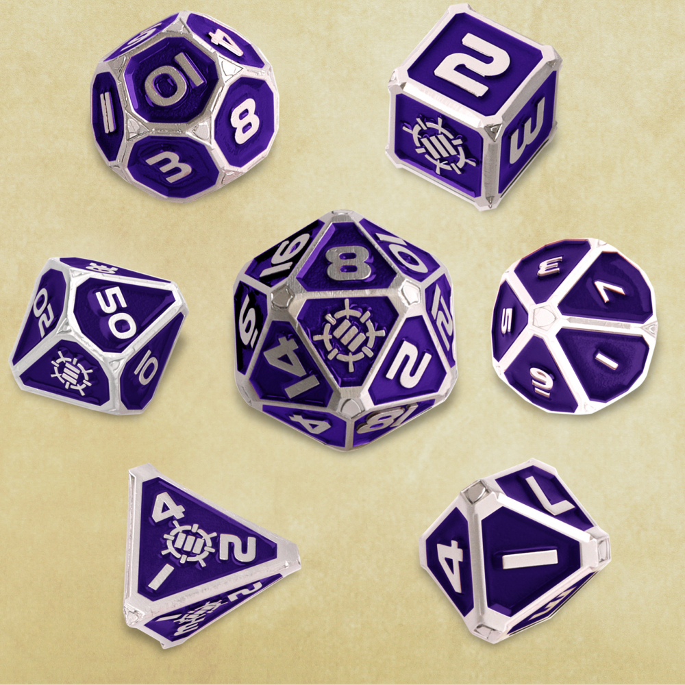 Set Zaruri Metalice ENHANCE Gaming Collector's Edition Purple DnD [5]