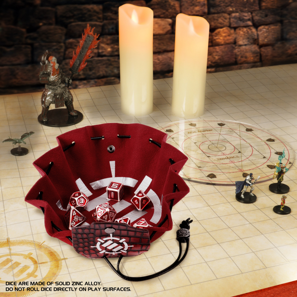 Set Zaruri Metalice ENHANCE Gaming Collector's Edition Red DnD [6]