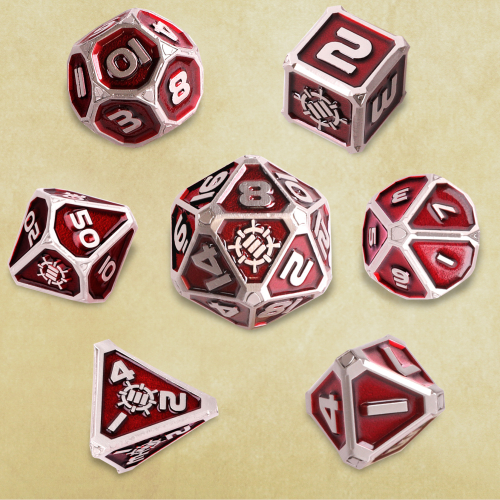 Set Zaruri Metalice ENHANCE Gaming Collector's Edition Red DnD [5]