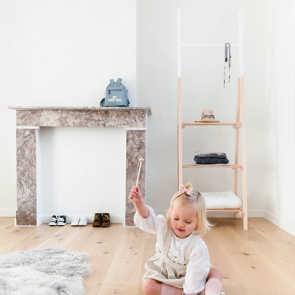 Suport haine Tipi Childhome 60x60x197.3 cm, Lemn Natural/Alb [5]