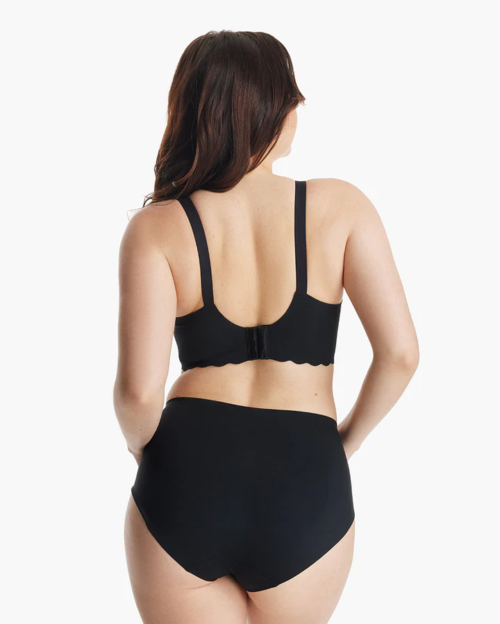 Sutien alaptare floral fara cusaturi cu sustinere Momcozy YN46 Black XL [3]