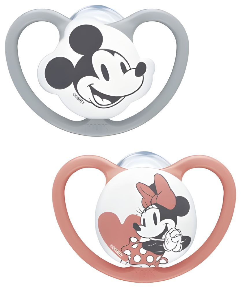 Suzeta NUK Space Disney Mickey Daisy Silicon M3 18-36 luni, Set 2 bucati [2]