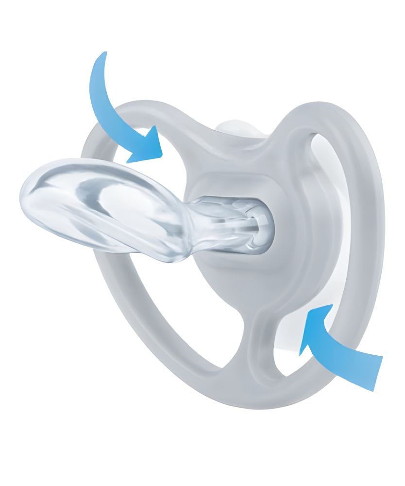 Suzeta Nuk Space Silicon M3 18-36 luni, Set 2 bucati, Zebra [3]