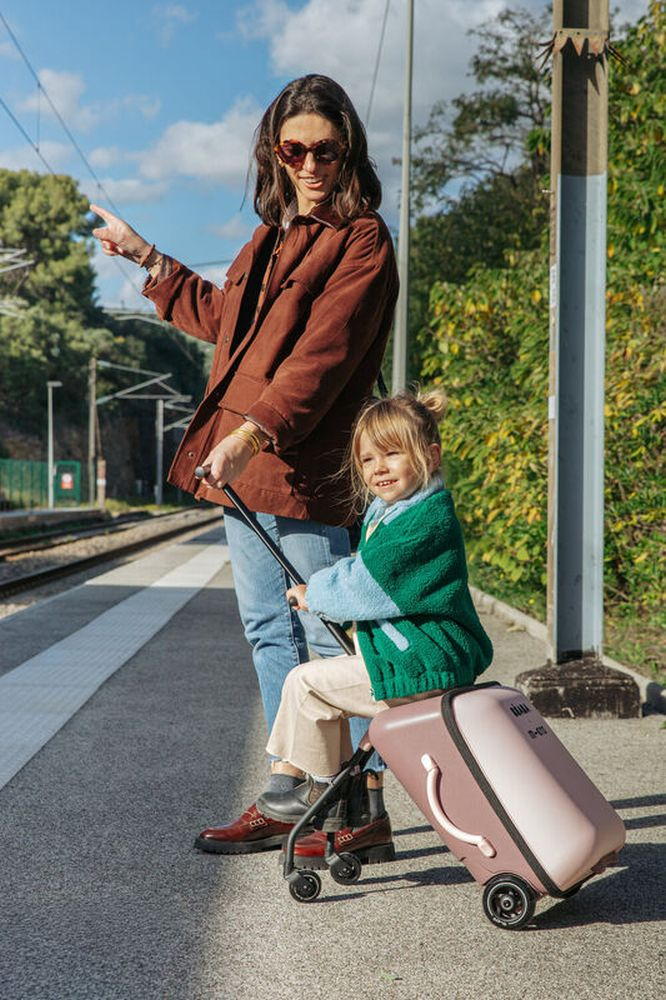 Troler copii cu sezut Beaba Luggage Eazy Sorbet [6]