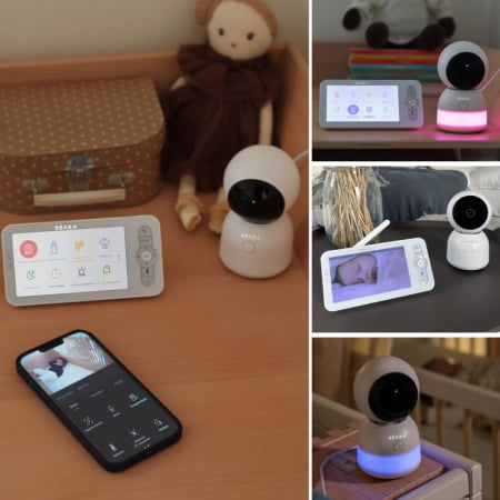 Video Monitor Digital cu lumina de veghe + Wi-Fi Beaba ZEN Night Light White [4]