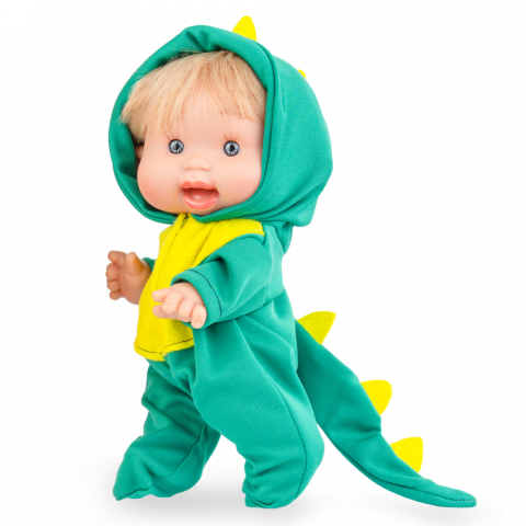 Marina and Pau - Papusa Marina & Pau Nenote Halloween 26 cm Dinozaur