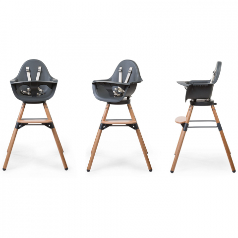 Scaun de masa reglabil in inaltime Childhome Evolu One.80, Natural/Antracit [1]