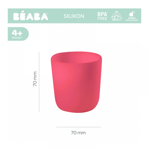 Pahar silicon Beaba Pink [1]