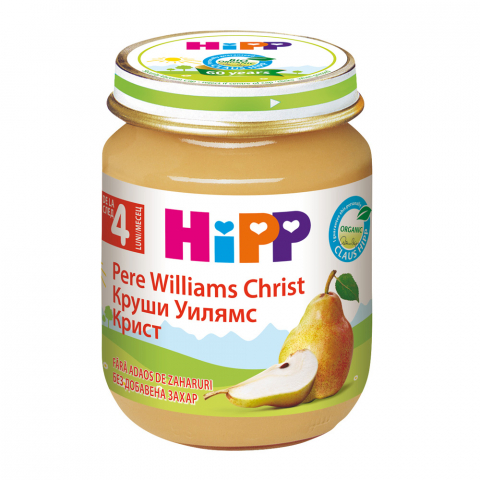HiPP - Piure Hipp pere Williams 125 gr