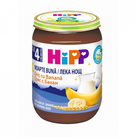 HiPP - Gris HiPP cu banana 190g