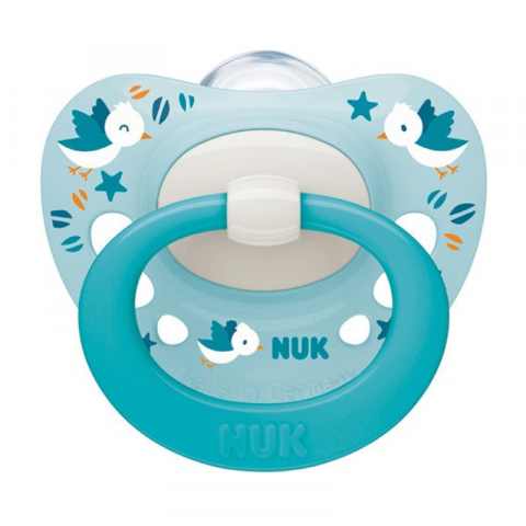 Nuk - Suzeta Nuk Signature Silicon 0-6 luni M1 Bleu