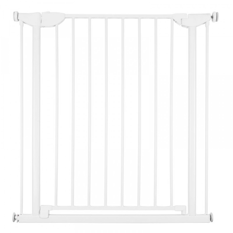 Mobilier si decoratiuni - Poarta de siguranta metal Childhome Eltra Doorgate Pressure 75-81 cm, Alb