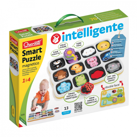 JUCARII & JOCURI - Smart Puzzle Quercetti - Primele culori si cuvinte