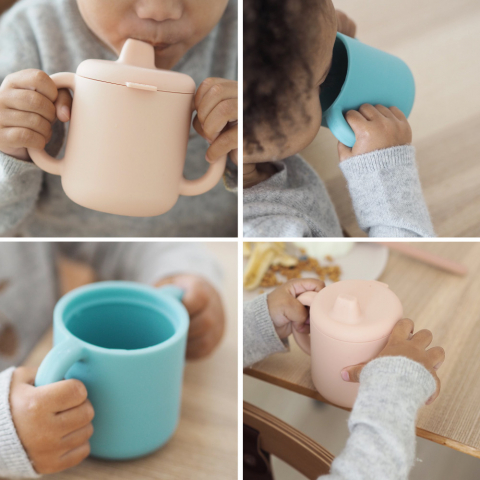 Cana de antrenament silicon Beaba Pink [5]