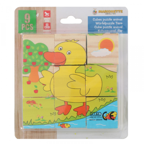 Marionette - Puzzle din lemn Marionette 9 piese