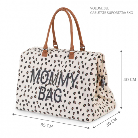 Geanta de infasat Childhome Mommy Bag Leopard [7]