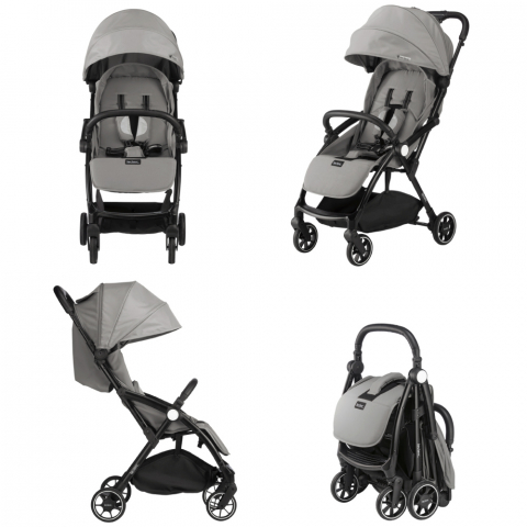 Carucior Leclerc Magic Fold Plus 2 in 1 Grey [1]
