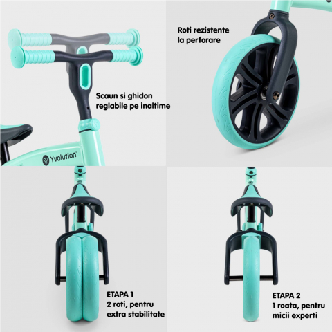 Bicicleta echilibru Yvolution Y Velo Junior Green [4]