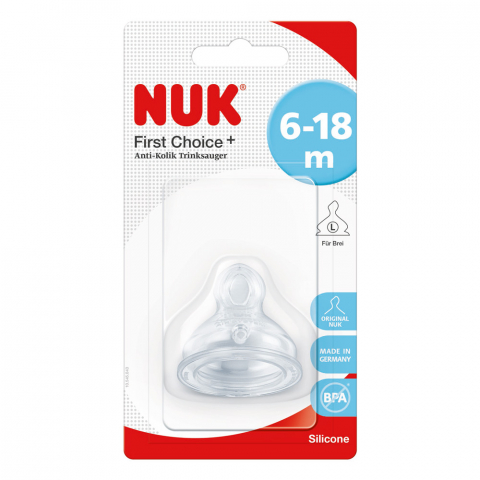 Tetina Nuk First Choice Plus Silicon L2 6-18 luni  [1]