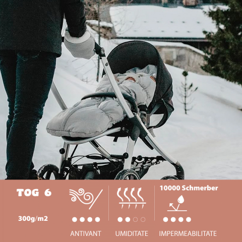 Manusi pentru carucior Beaba Heather Grey [2]