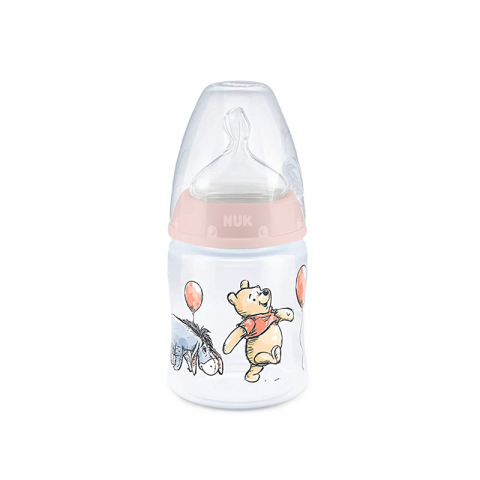 Nuk - Biberon Nuk First Choice 150 ml Tetina Silicon Disney Roz 0-6 luni