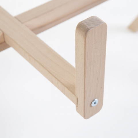 Suport pentru Cos bebe Moise Childhome si Centru de activitati, Lemn Natural [2]