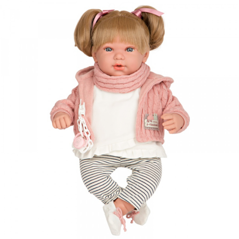 Arias - Papusa care rade Arias Iria Elegance 45 cm Pink/White
