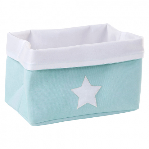 Mobilier si decoratiuni - Cos depozitare panza Childhome 32x20x20 cm, Menta