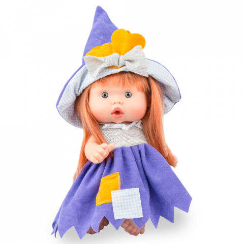 Marina and Pau - Papusa Marina & Pau Nenote Halloween 26 cm Vrajitoare