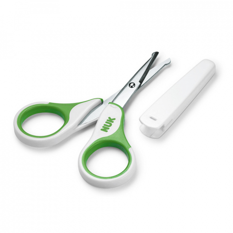 BAIE & ESENȚIALE - Nuk forfecuta unghii cu capac protector 0m+ Verde