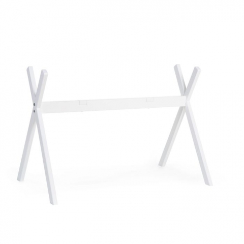 Suport pentru Cos bebe Moise Childhome si Centru de activitati, Lemn Alb [2]