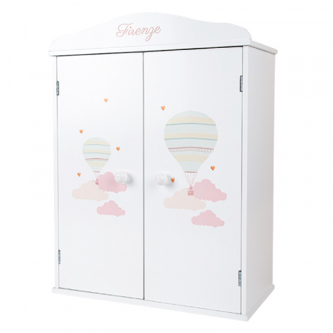 Arias - Dulap din lemn pentru papusi Arias Firenze, 40x20.50x54.5 cm