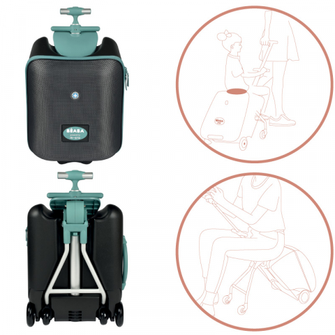 Troler Beaba Luggage Eazy Green Blue [1]