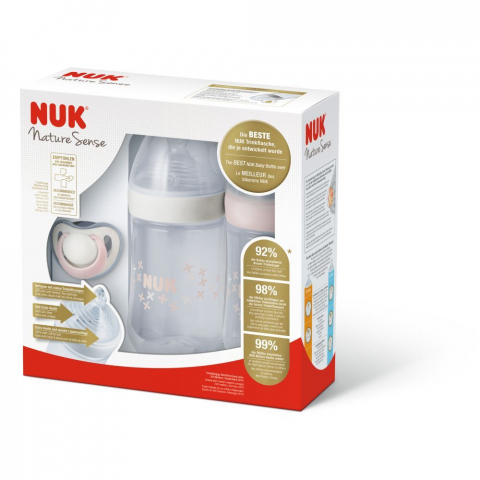 Nuk - Set Nuk Nou Nascut Nature Sense Start Twin Roz