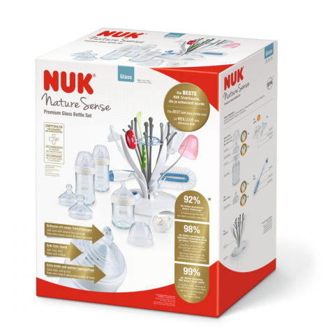Nuk - Set Nuk Premium Nature Sense Biberoane Sticla