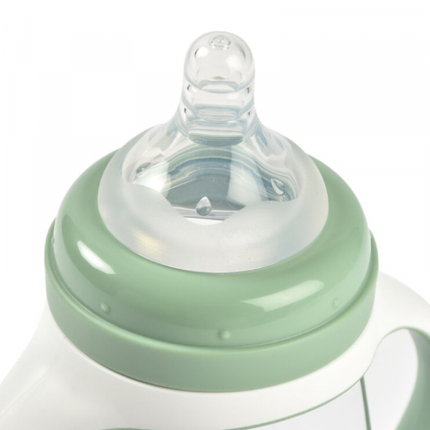 Biberon de invatare 2 in 1 din Tritan Beaba 210 ml Sage Green [3]