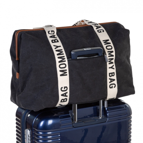 Geanta de infasat Childhome Mommy Bag Signature Negru [4]