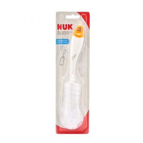 Nuk - Set perii 2 in 1 spalat biberoane si tetine Nuk Portocaliu