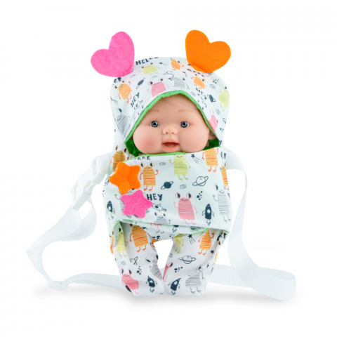 Marina and Pau - Papusa si sistem de purtare Marina & Pau Nenotin 21 cm Mara