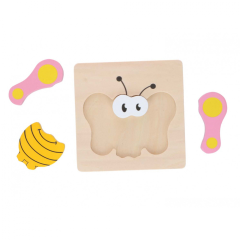 Puzzle din lemn Marionette Fluture 5 piese [1]