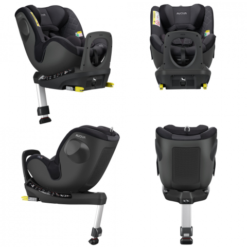 Scaun auto Avova Sperber-Fix 61 Grey/Black [4]