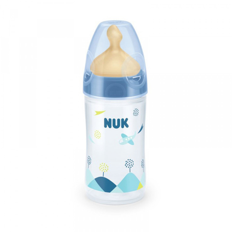 Nuk - Biberon Nuk New Classic 150 Ml Tetina Latex 0-6 luni Bleu 