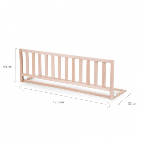 Protectie pentru pat Childhome 120 cm, Fag Natur [3]