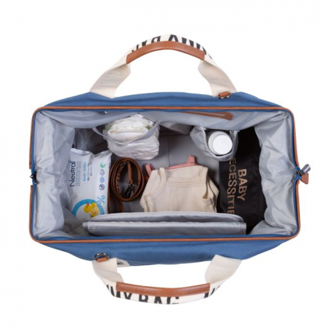 Geanta de infasat Childhome Mommy Bag Signature Indigo [3]