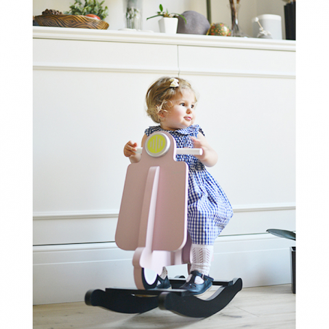 Balansoar Childhome Scooter, MDF Roz [3]